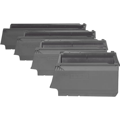 Shelf bin, made from recycled PP, LxWxH 600 x 230 x 150 mm, grey, pack of 10.