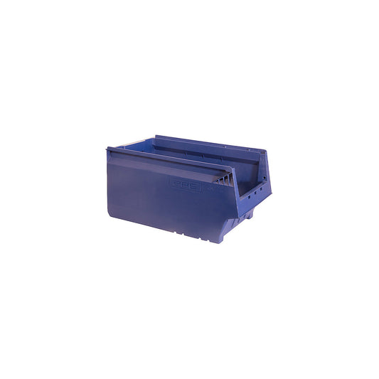 Shelf bin, made from recycled PP, LxWxH 500 x 310 x 250 mm, blue, pack of 8.
