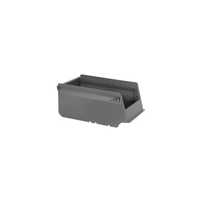 Shelf bin, made from recycled PP, LxWxH 170 x 105 x 75 mm, grey, pack of 20.