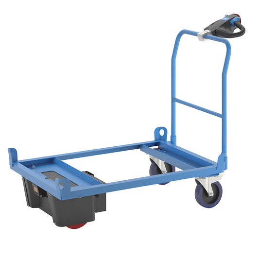 Pallet dolly with electric drive, for Euro pallets, platform 1210 x 810 mm.