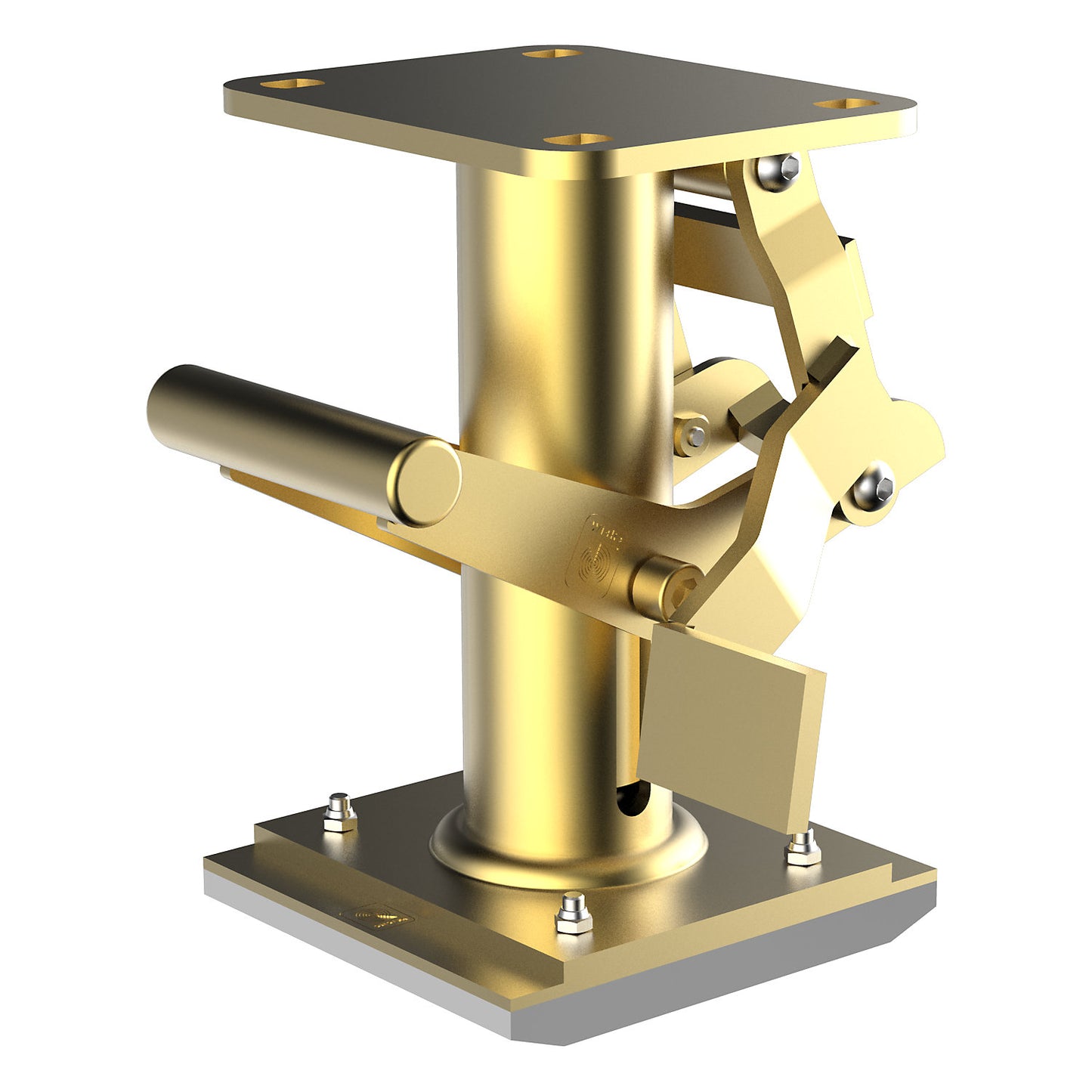 Locking foot, plate dimensions 135 x 110 mm, overall height in operation 250 mm.