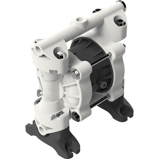 Double diaphragm pump 1/4'', plastic, PPT, PP / PTFE, 52 l/min, 8 bar.