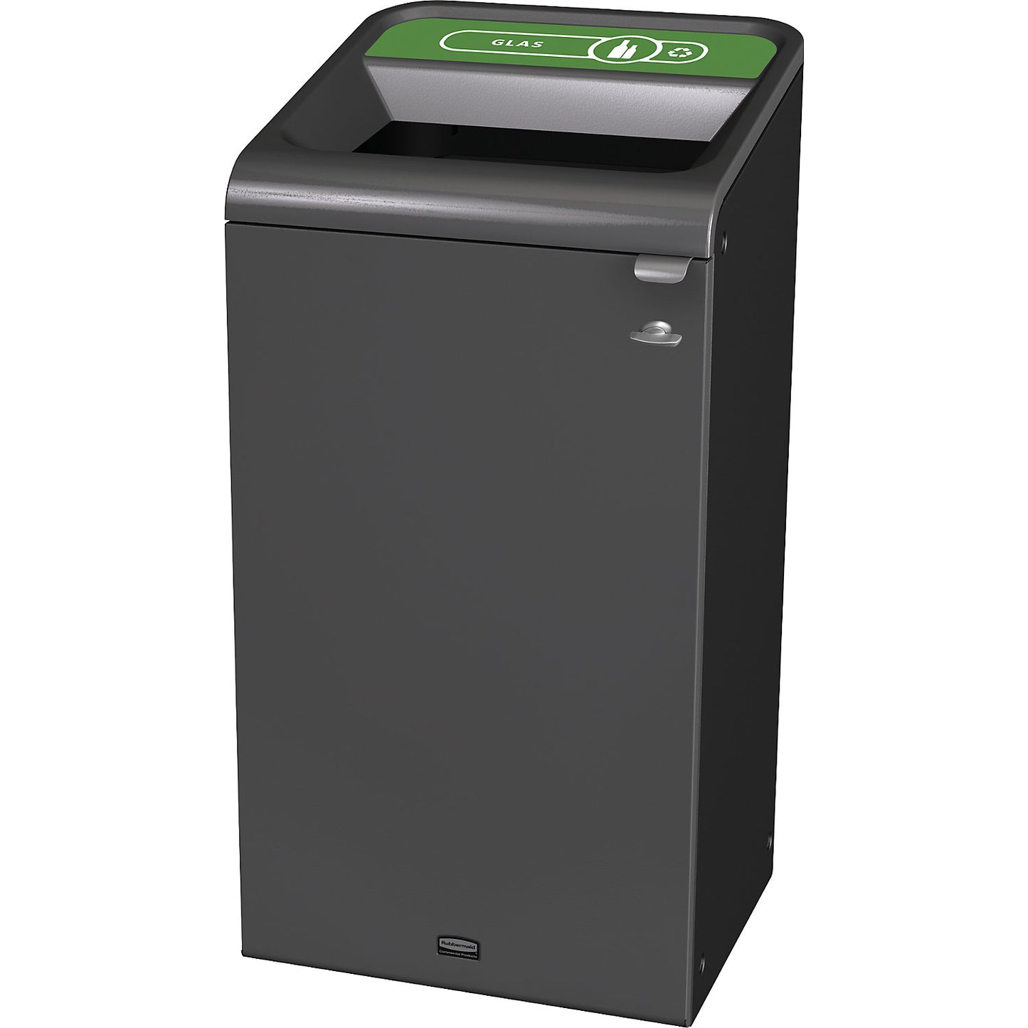 Configure™ recyclable waste collector, zinc plated steel, capacity 125 l, green.