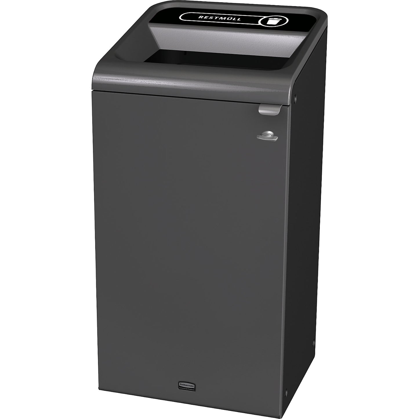 Configure™ recyclable waste collector, zinc plated steel, capacity 125 l, black.