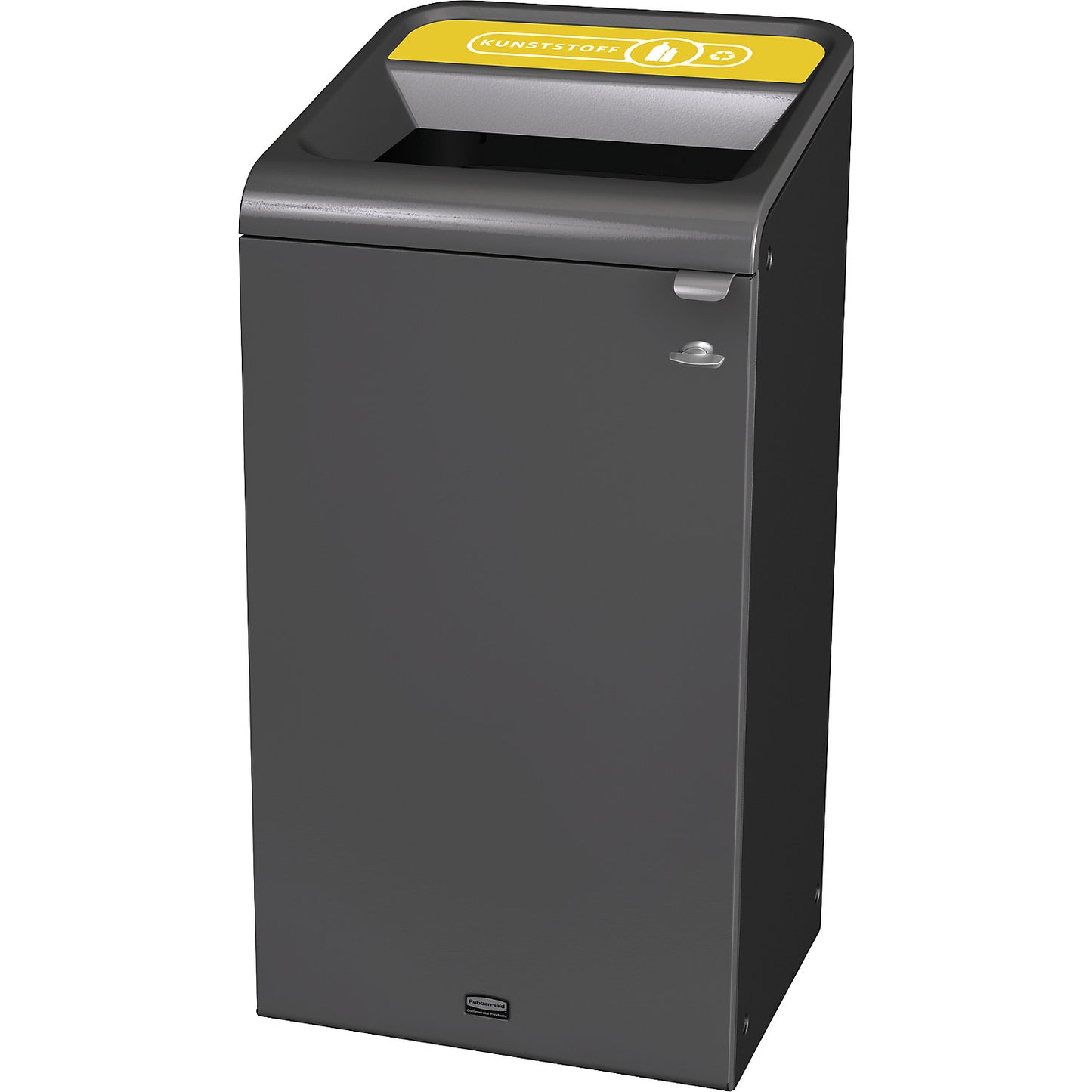 Configure™ recyclable waste collector, zinc plated steel, capacity 125 l, yellow.