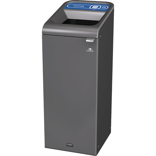 Configure™ recyclable waste collector, zinc plated steel, capacity 87 l, blue.