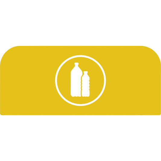 Configure™ notice board, for 87 litre container, yellow.