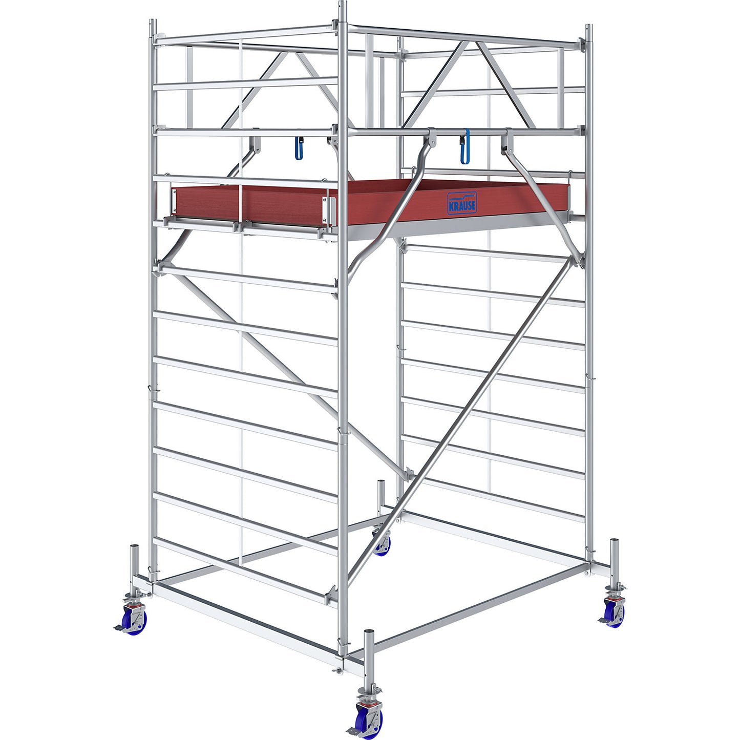 STABILO Series 50 mobile access tower, platform length 2.50 m, working height 4.40 m.
