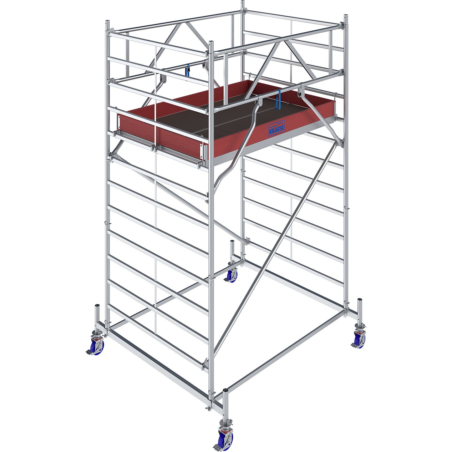 STABILO Series 50 mobile access tower, platform length 2.50 m, working height 4.40 m.