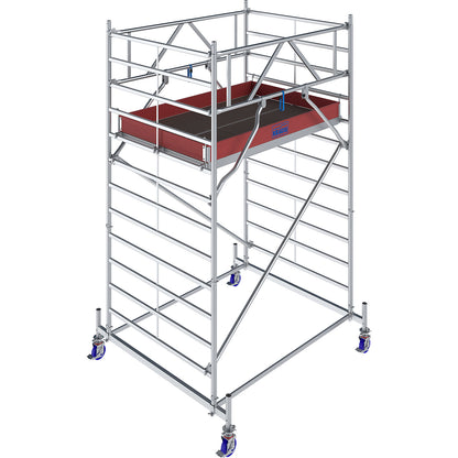 STABILO Series 50 mobile access tower, platform length 2.50 m, working height 4.40 m.