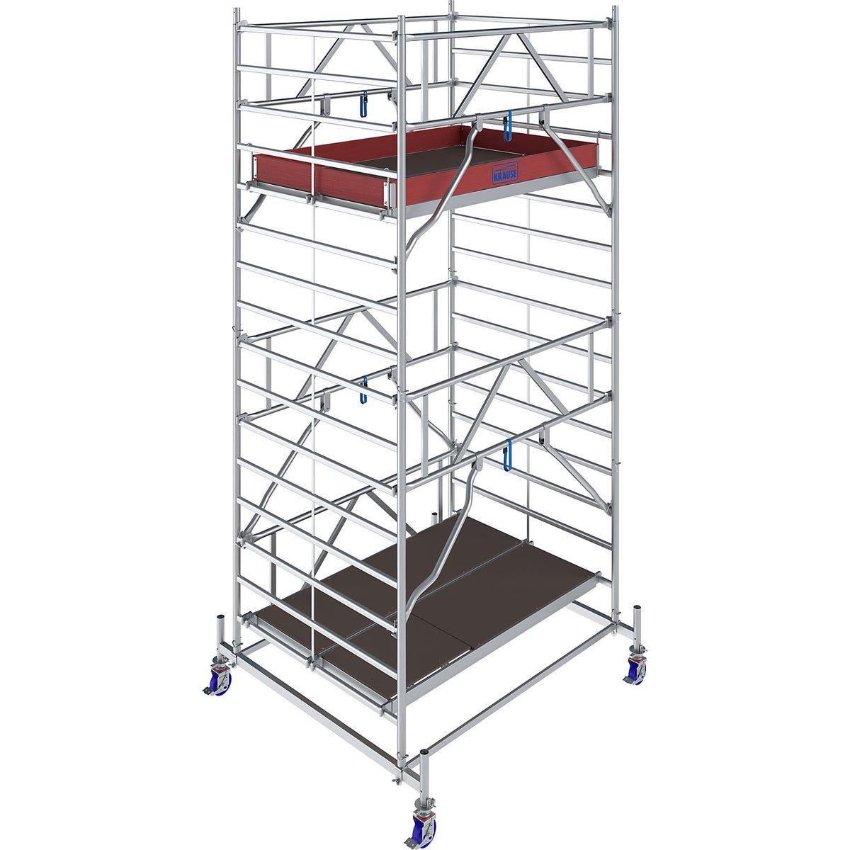 STABILO Series 50 mobile access tower, platform length 2.50 m, working height 5.40 m.