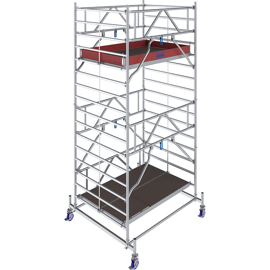 STABILO Series 50 mobile access tower, platform length 2 m, working height 5.40 m.