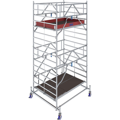 STABILO Series 50 mobile access tower, platform length 2.50 m, working height 5.40 m.