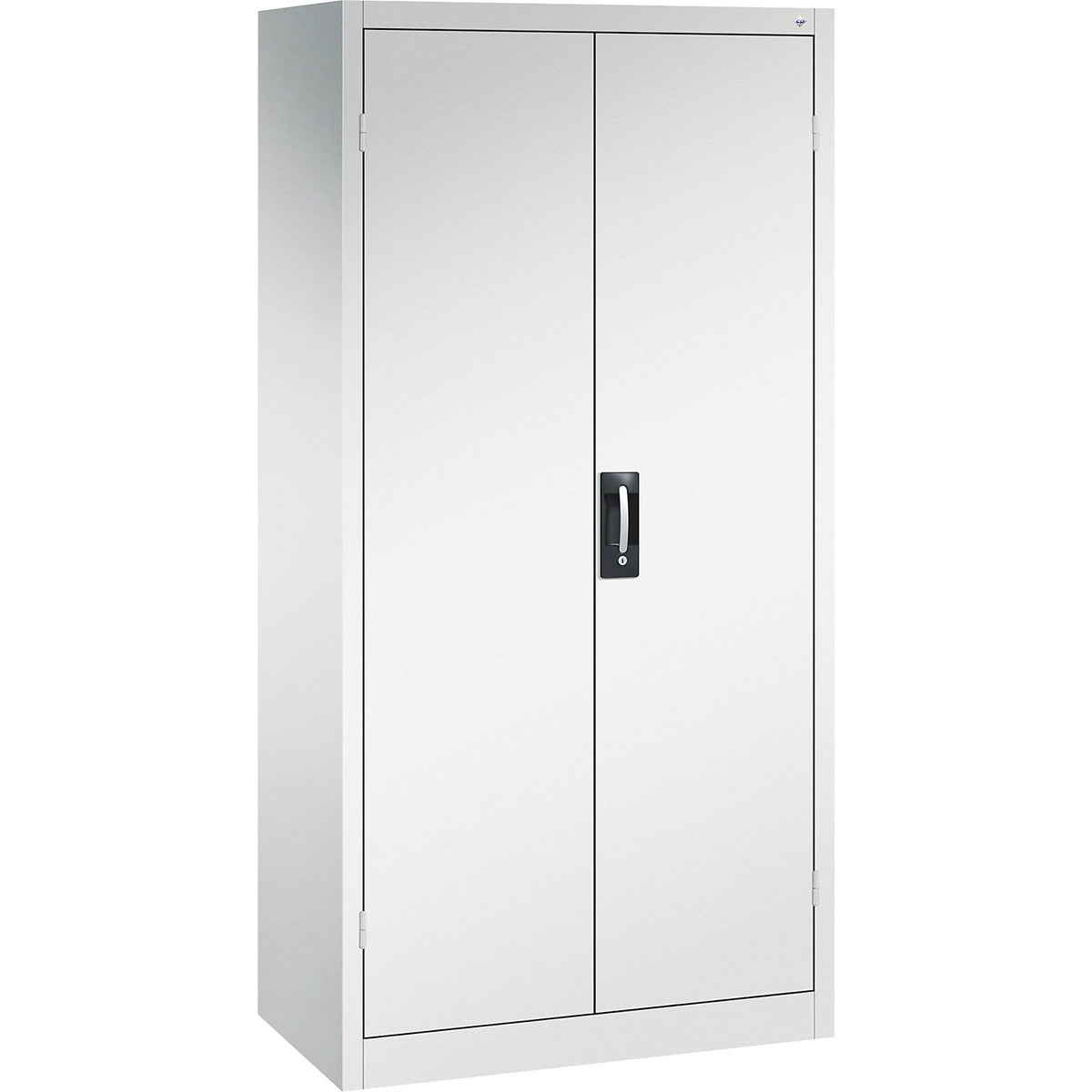 Double door workshop cupboard with drawers, WxD 930 x 500 mm, 3 shelves, light grey / light grey.