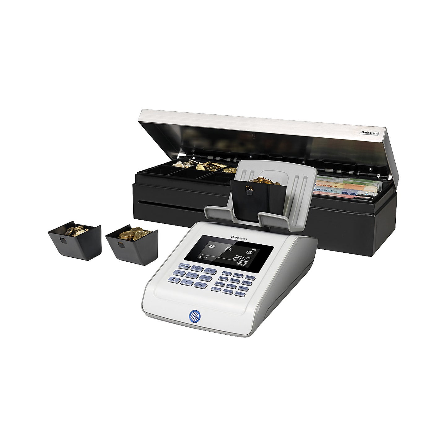 Coin cup set for cash drawer, 4617CC, box of 8 pieces.