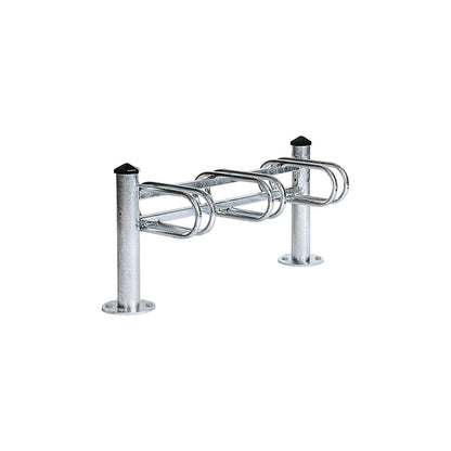 MERCURE bicycle rack, 3 parking spaces, single-sided, hot dip galvanised.