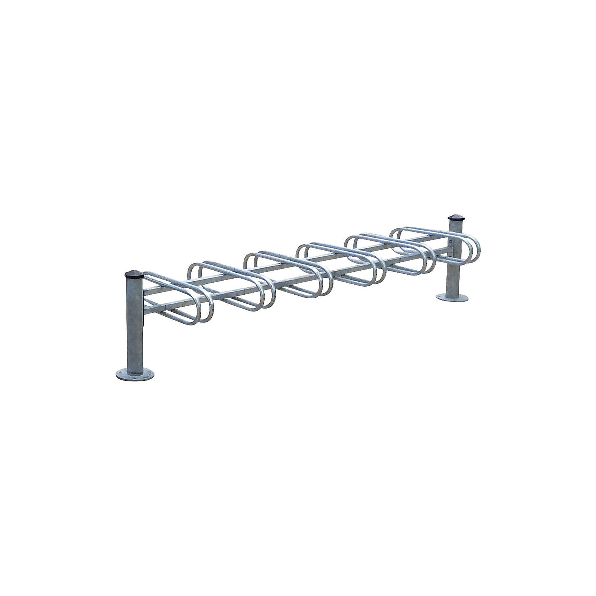 MERCURE bicycle rack, 12 parking spaces, double-sided, hot dip galvanised.