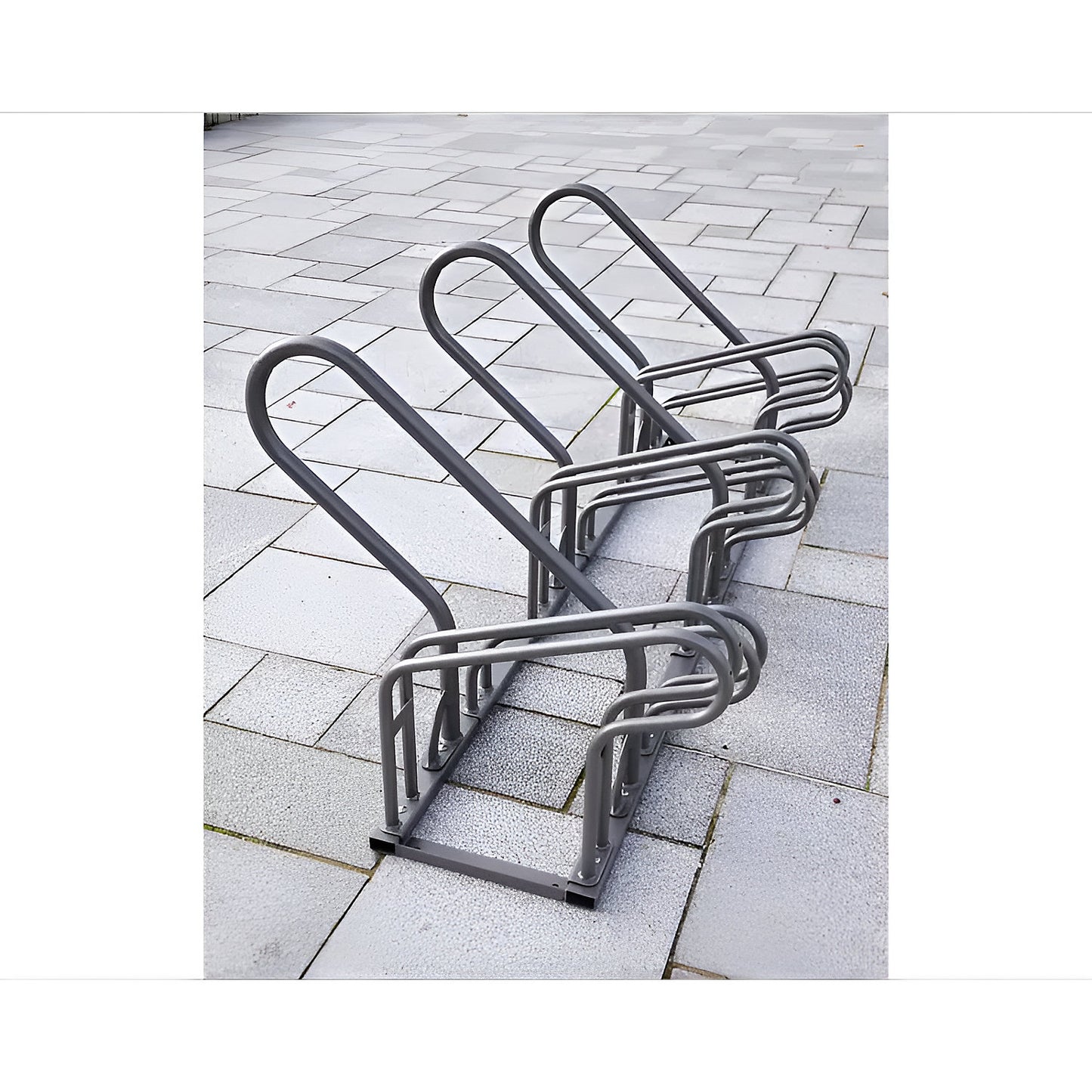 OPTIMUM bicycle rack, 6 parking spots, ready for assembly, hot dip galvanised.
