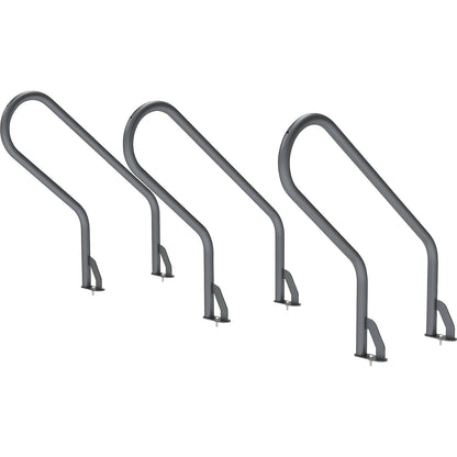OPTIMUM theft protection, for bicycle racks, grey.