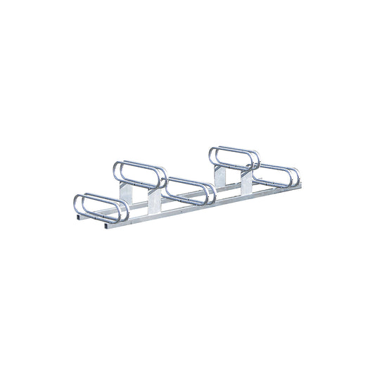 Staggered height bicycle rack, 5 parking spaces, hot dip galvanised.