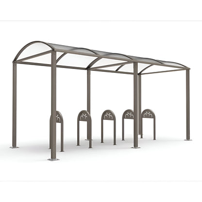 Parking rail with sign, Ø 60 mm, hot dip galvanised.