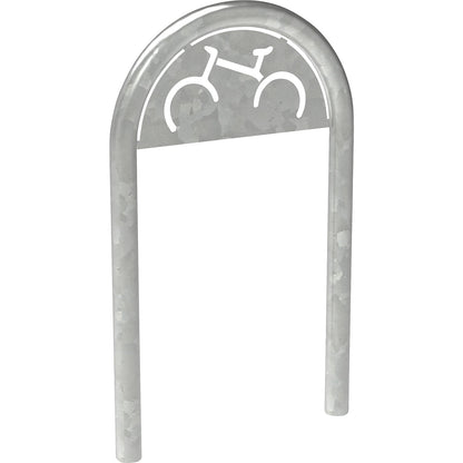Parking rail with sign, Ø 60 mm, hot dip galvanised.