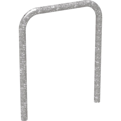 Bicycle parking rail, for concreting in, hot dip galvanised.
