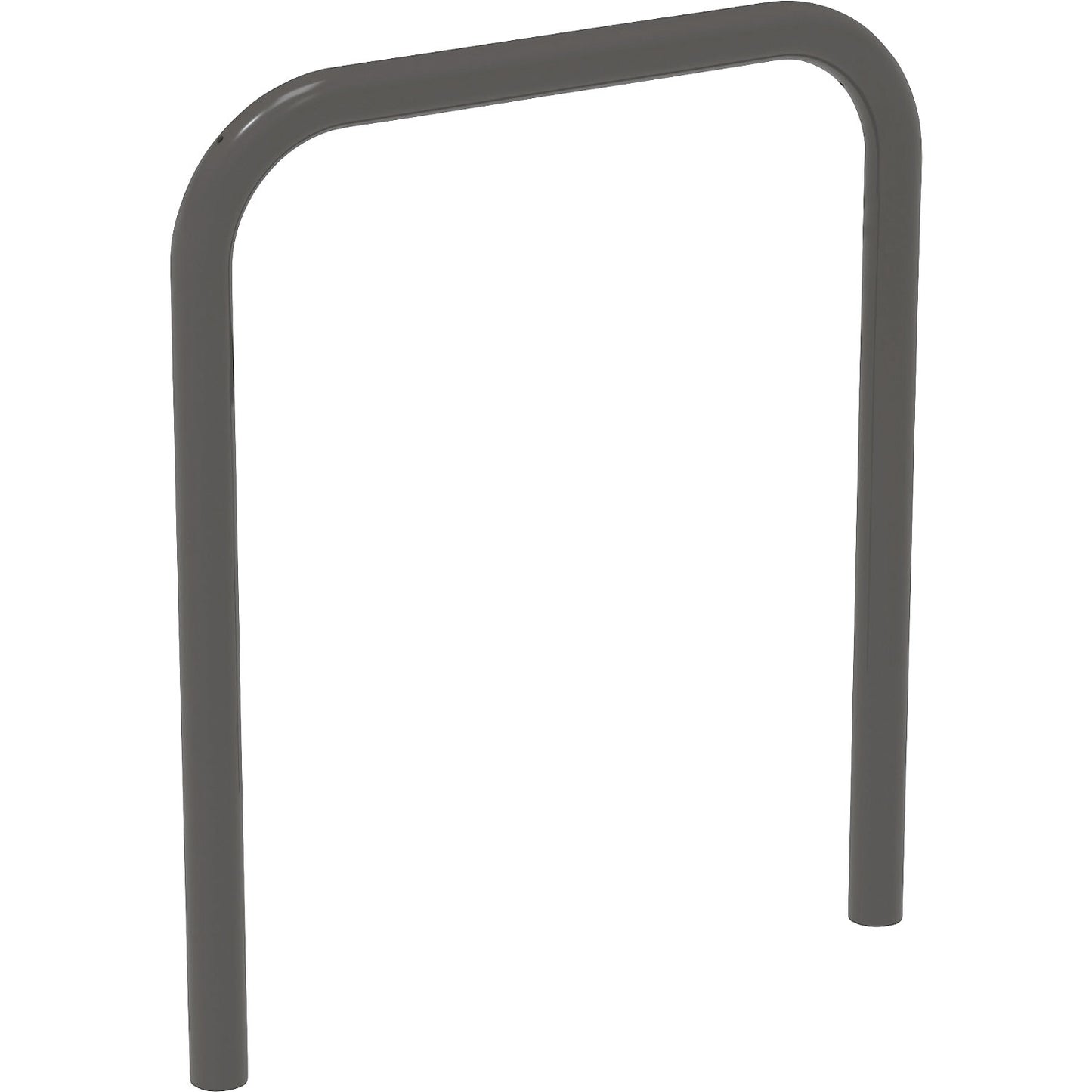 Bicycle parking rail, for concreting in, grey.