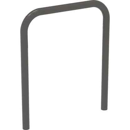 Bicycle parking rail, for concreting in, grey.