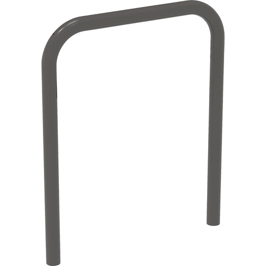 Bicycle parking rail, for concreting in, grey.