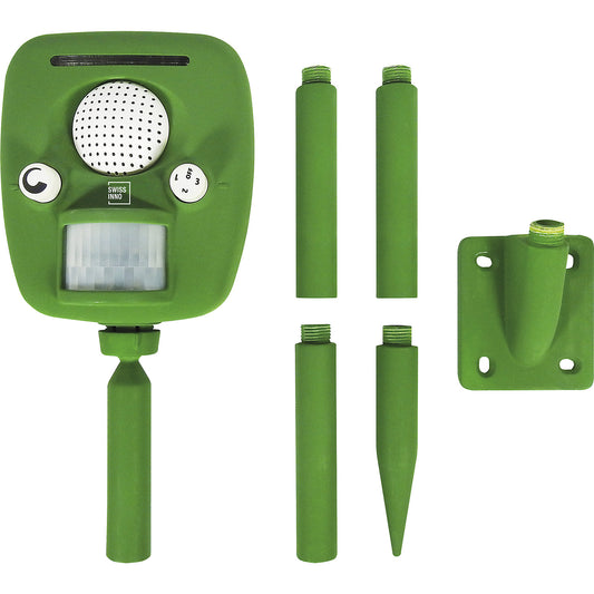 PRO Solar ultrasonic animal repeller, outdoor, 100 m², battery operated.