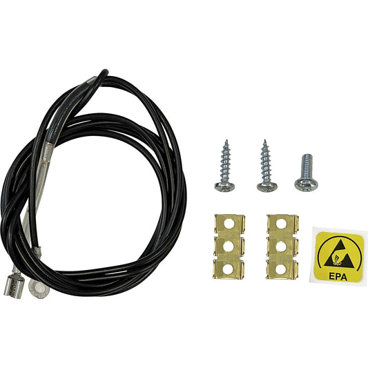 ESD earthing kit, for Treston QuatreX, for installation between ESD tabletop and frame.