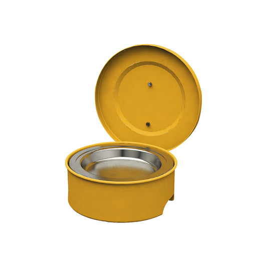 Small parts cleaner with earth connection, steel, coated, capacity 2 l.