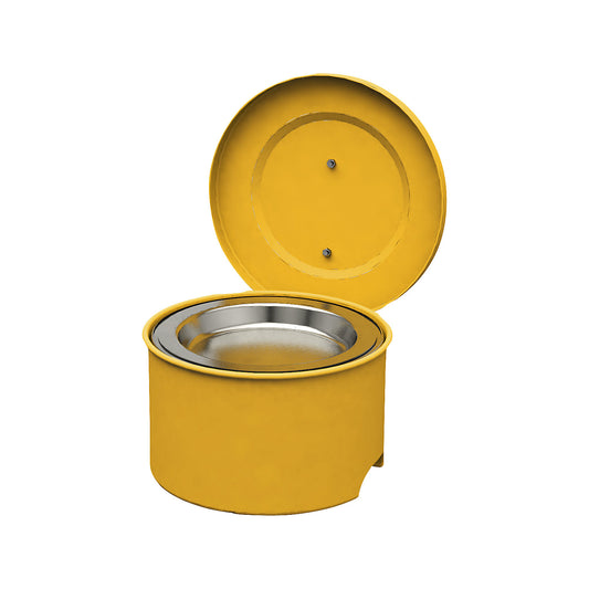 Small parts cleaner with earth connection, steel, coated, capacity 4 l.