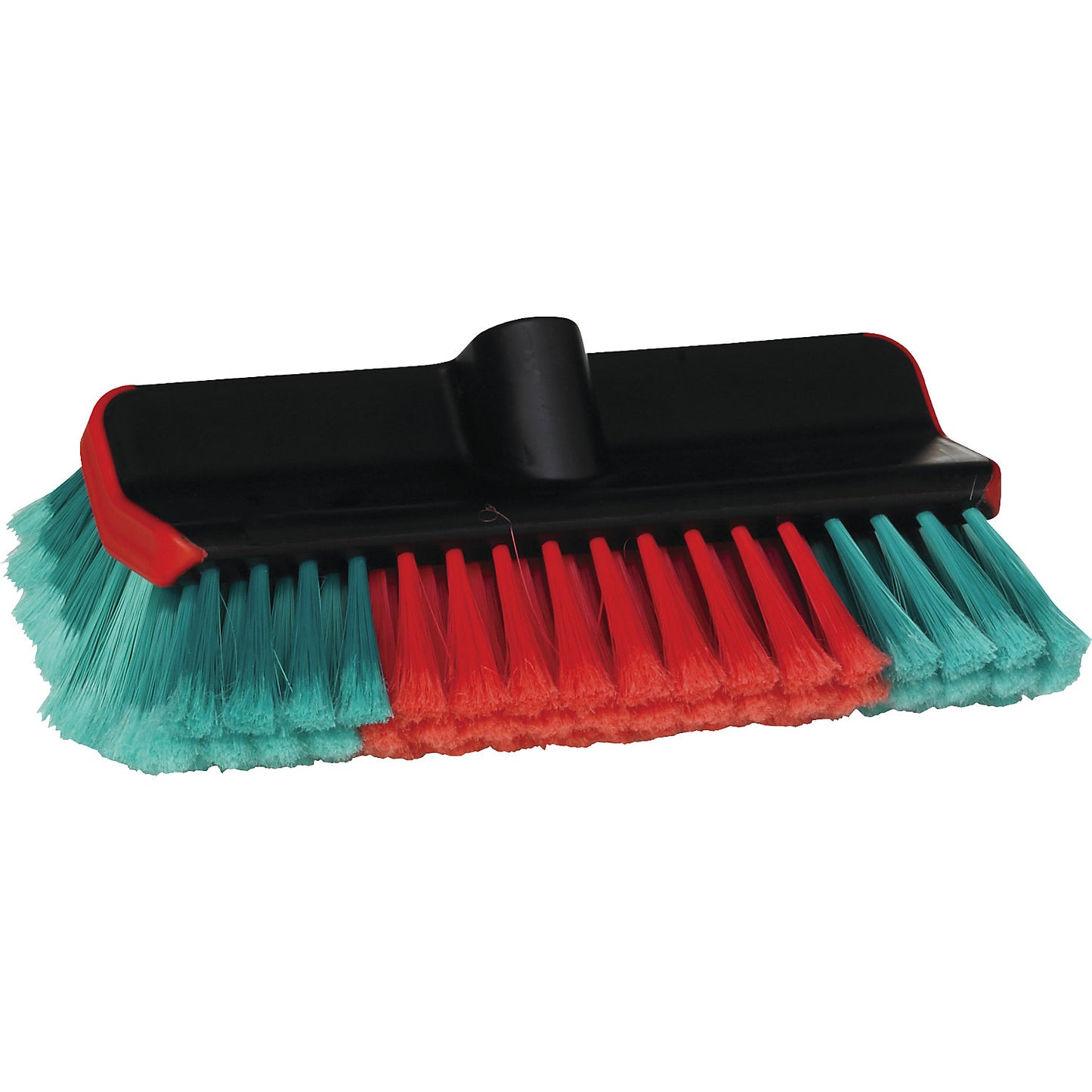 High/Low car washing brush, with water channel, soft, black.