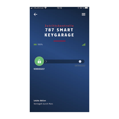Key box KeyGarage™ with Bluetooth®, for wall mounting, up to 20 keys / 30 cards.