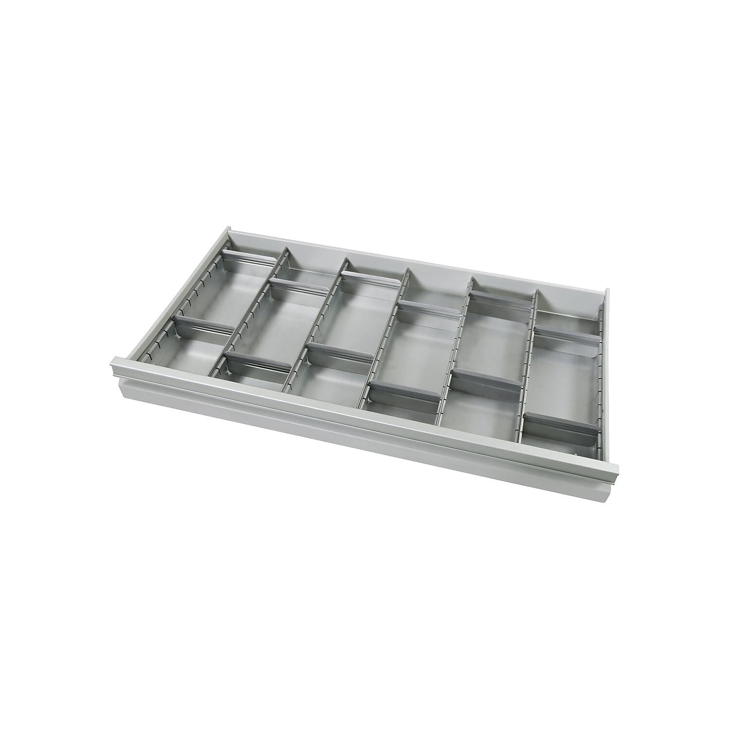 Drawer divider set, for drawer WxH 1000 x 100 mm, 18 parts.