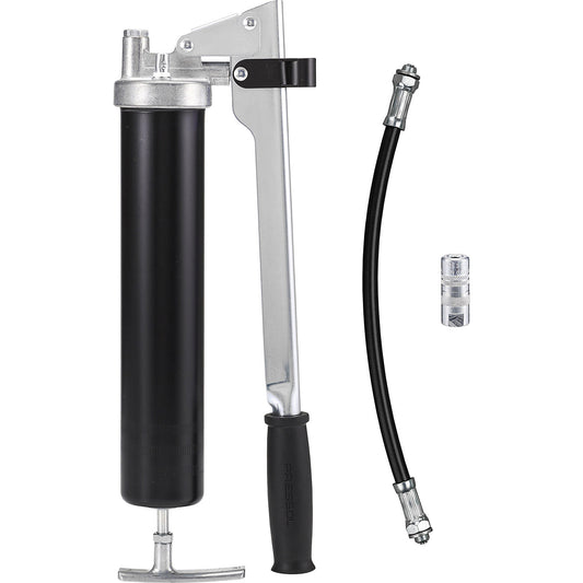 PRELIxx PRO hand lever grease gun, for greases up to NLGI 3, LxWxH 395 x 140 x 66 mm.