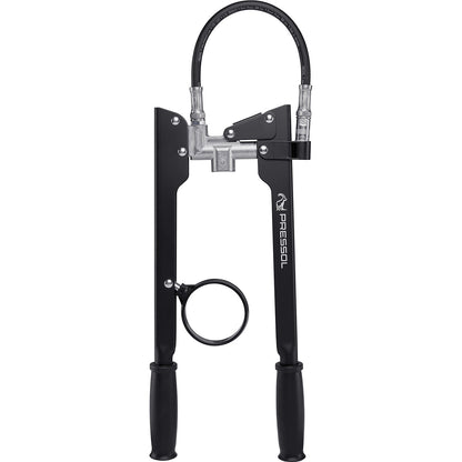 Two-handed grease gun, for greases up to NLGI 2, LxWxH 350 x 195 x 30 mm.