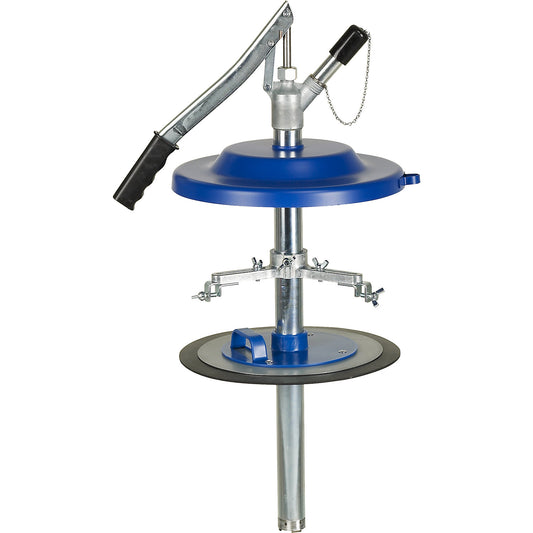 Grease filler, for greases up to NLGI 2, for 15 kg container, manual operation.