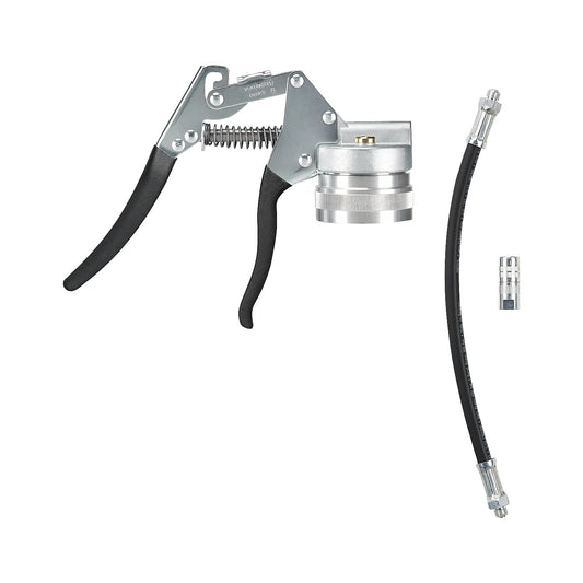 Single-hand grease gun, for greases up to NLGI 2 at 20 °C, LxWxH 235 x 175 x 75 mm.