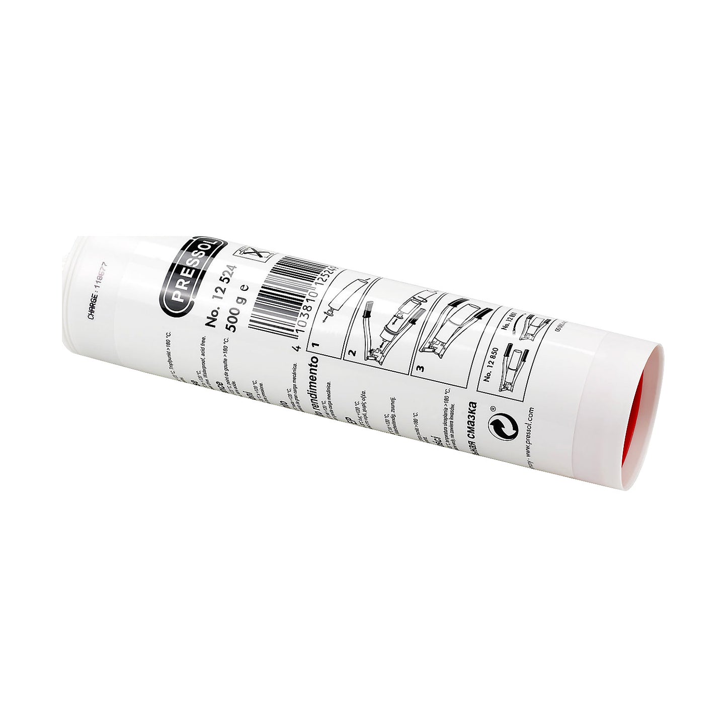 Grease cartridge, pack of 30, contents 500 g.