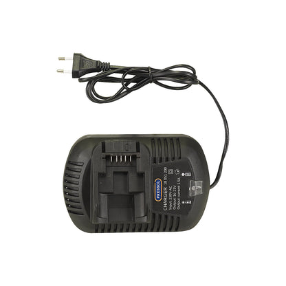 Battery charger, 230 V, for lithium ion rechargeable battery.