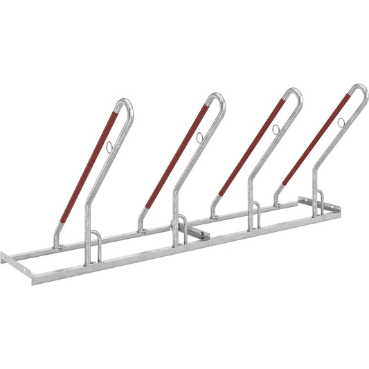 Bike rack, model 0500 XBF, single sided, 4 parking spaces.
