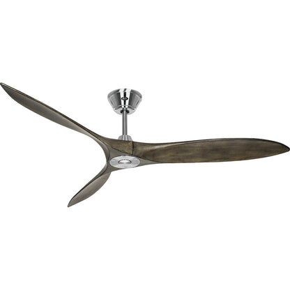 ECO AIRSCREW ceiling fan, rotor blade Ø 1520 mm, grey / chrome.