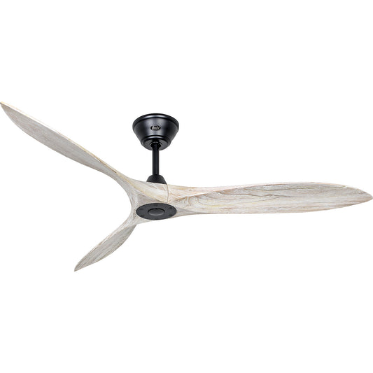 ECO AIRSCREW ceiling fan, rotor blade Ø 1520 mm, white / matt black.