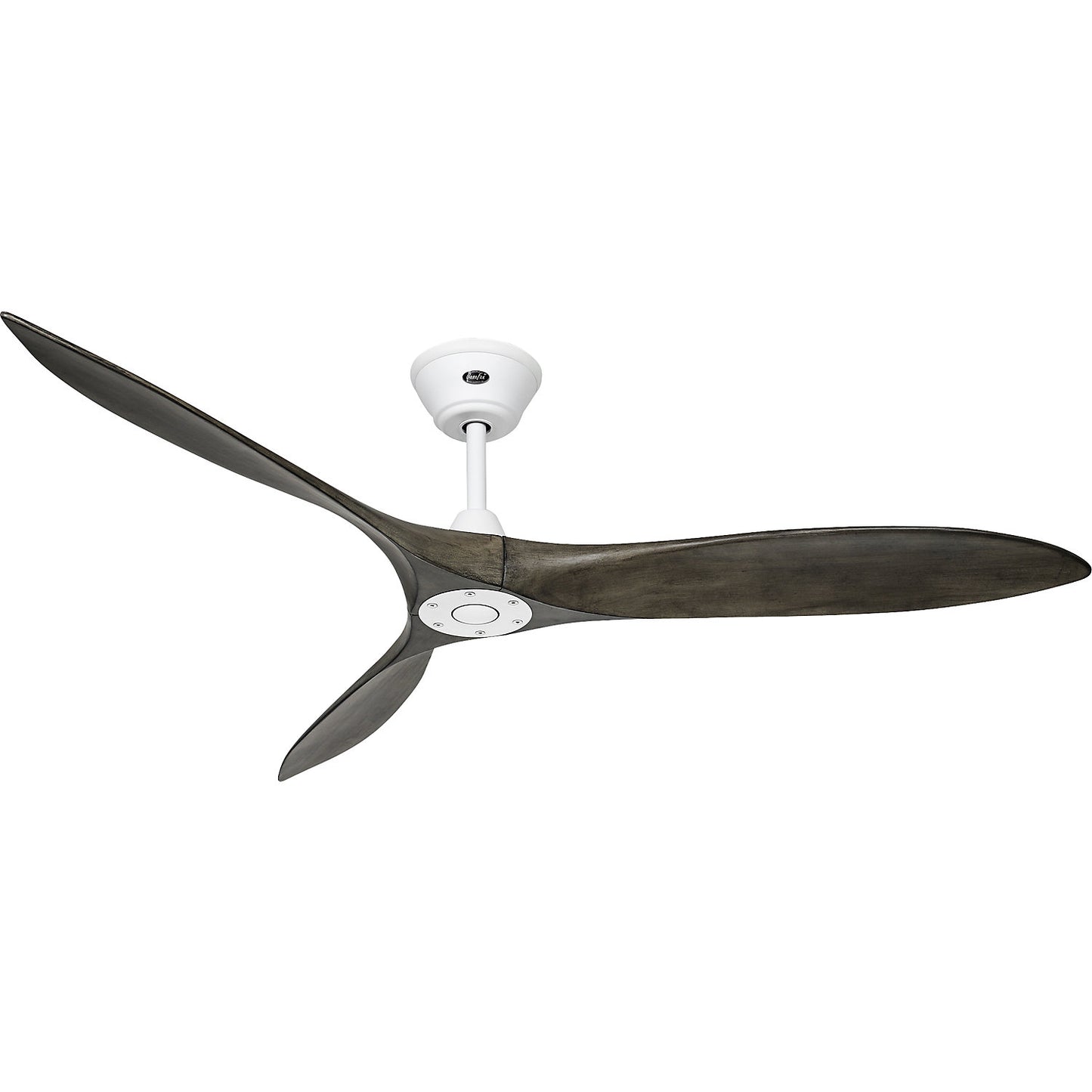 ECO AIRSCREW ceiling fan, rotor blade Ø 1520 mm, grey / matt white.