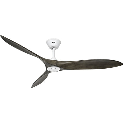 ECO AIRSCREW ceiling fan, rotor blade Ø 1520 mm, grey / matt white.