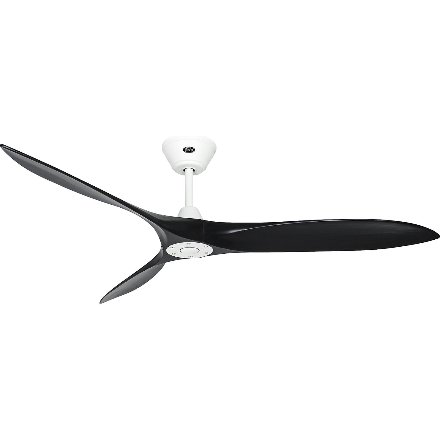 ECO AIRSCREW ceiling fan, rotor blade Ø 1520 mm, matt black / matt white.