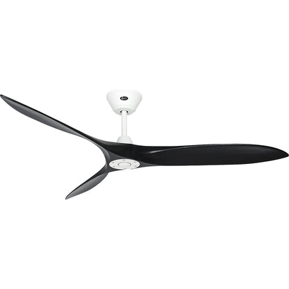 ECO AIRSCREW ceiling fan, rotor blade Ø 1520 mm, matt black / matt white.